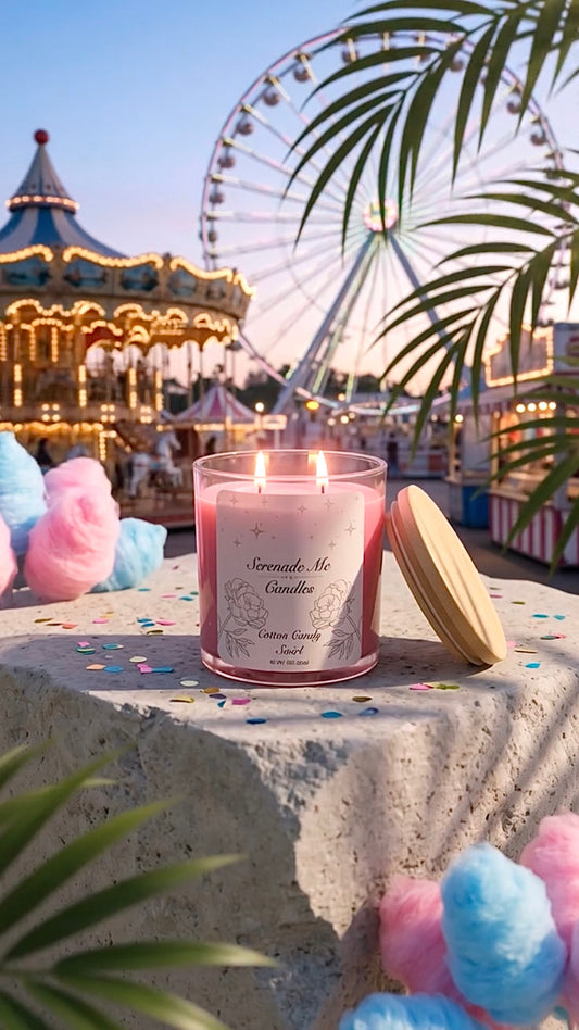 Cotton Candy Swirl Soy Candle